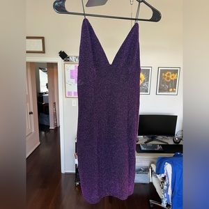Purple, sparkly forever 21 dress, never worn. 2-4(M)
